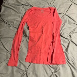 Active Basic Coral Long Sleeve Tee